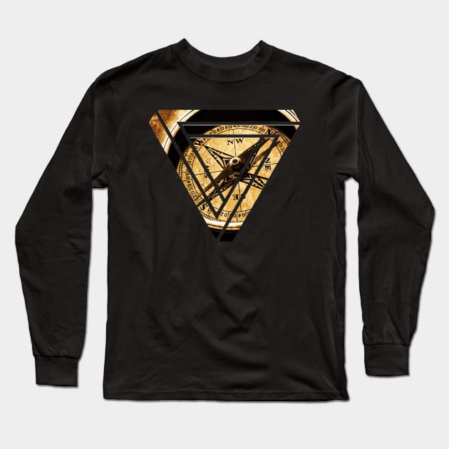 compass impossible triangle Long Sleeve T-Shirt by Lamink